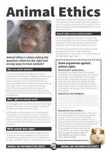 Animal Ethics - Animal Aid