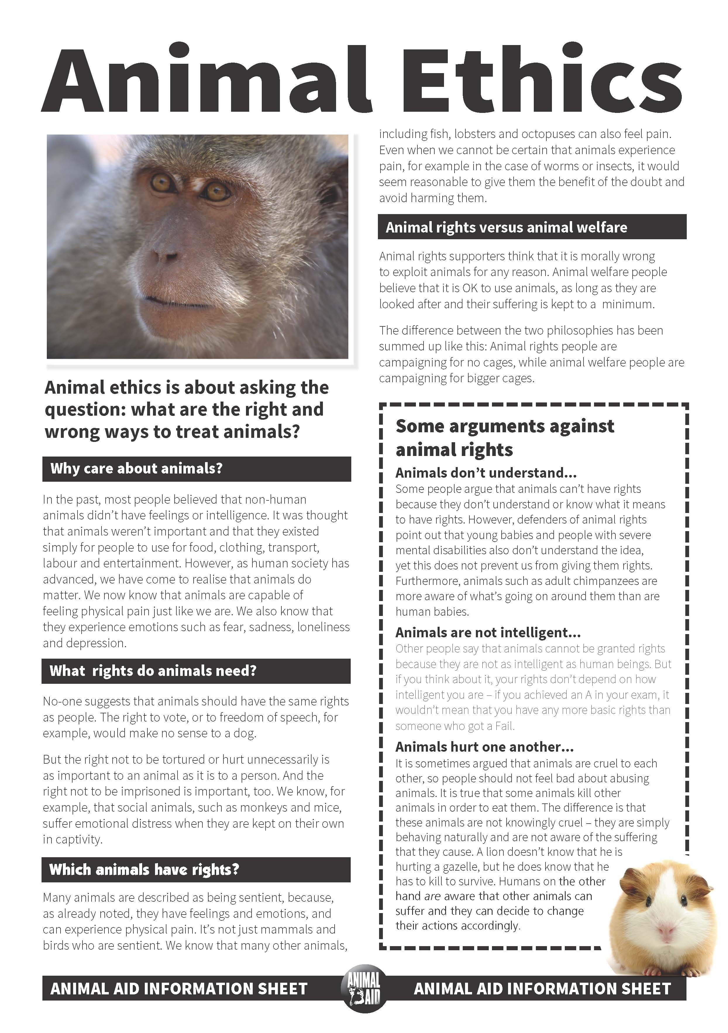 Animal Ethics Factsheet web - Animal Aid