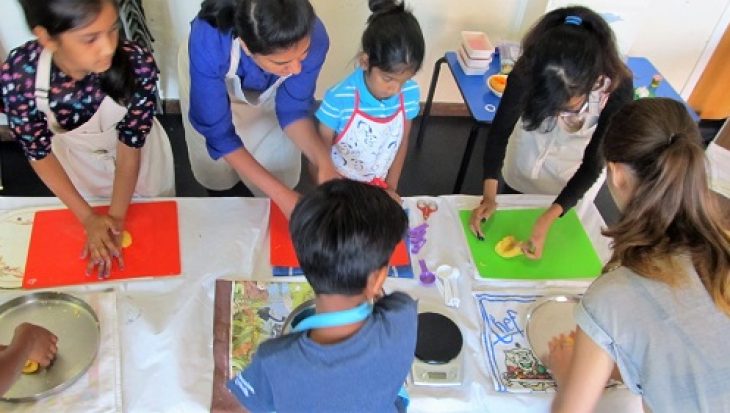 Shambhu's children's cookery class