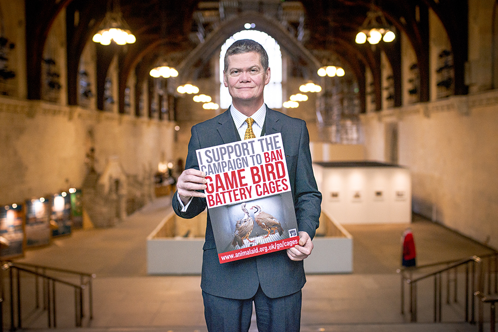 Liberal Democrat MP Stephen Lloyd supports a ban on game bird battery cages