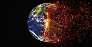 planet being consumed by fire