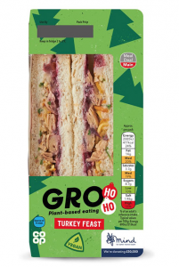 Co-op GRO Plant-based Turkey Feast sandwich