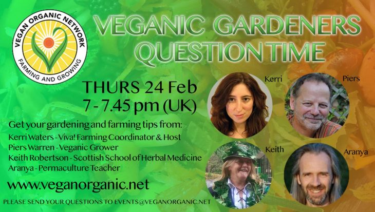 Veganic Gardeners Question Time