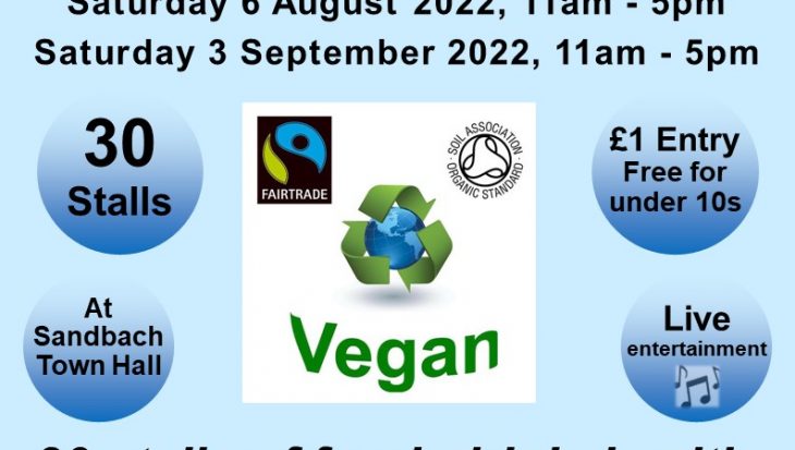Cheshire Vegan Fair - Sandbach Town Hall