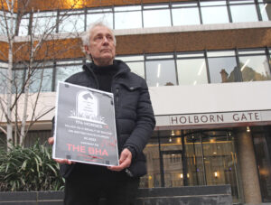  Animal Aid held a vigil outside the British Horseracing Authority’s (BHA) doors