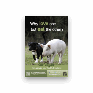 Why love one but eat the other? (poster)