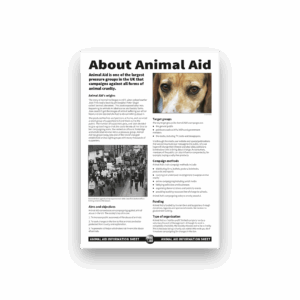 About Animal Aid (A4 factsheet)