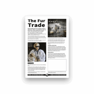 The fur trade (A4 factsheet)