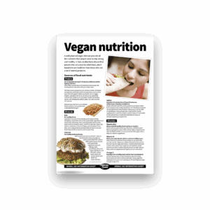 Vegan nutrition (A4 factsheet)
