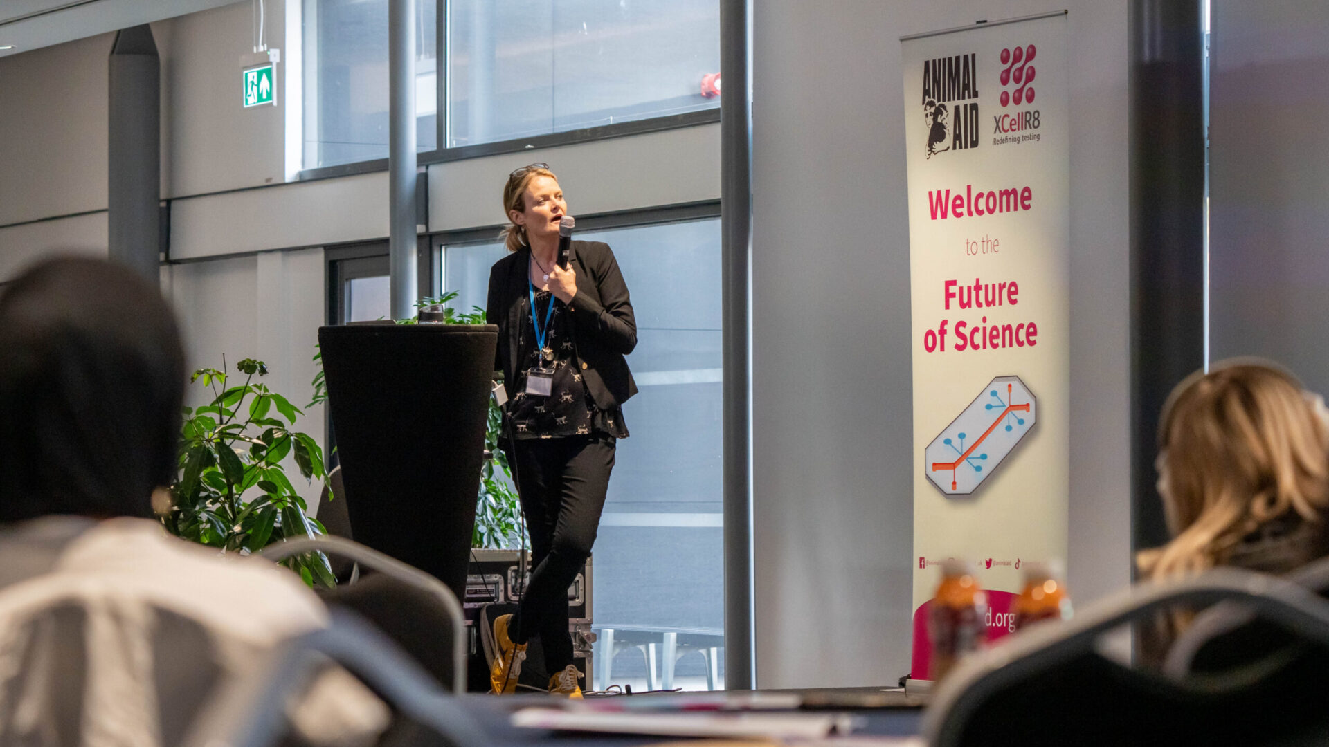 Speaker addresses student audience