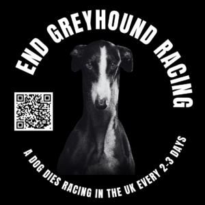 End Greyhound Racing Sticker: Design 2