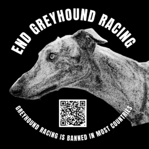 End Greyhound Racing Sticker: Design 3