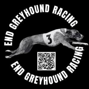End Greyhound Racing Sticker: Design 6